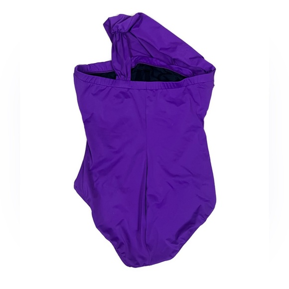 Magicsuit Women's Goddess One Shoulder Underwire Purple One Piece Swimsuit- 12 - Picture 3 of 7